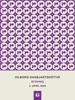 cover image of Vilborg Dagbjartsdóttir : ritþing 2. apríl 2005